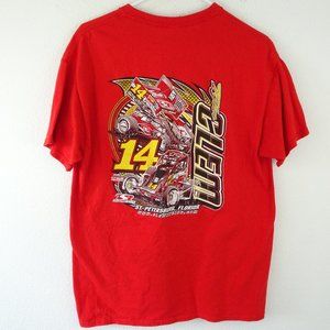 Gildan  Driver # 14 Tyle Clem  Racing Graphic Tee T-Shirt Black Large